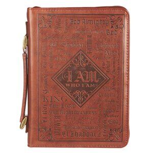 Bible Cover Classic Brown Names of God Ex. 34:6